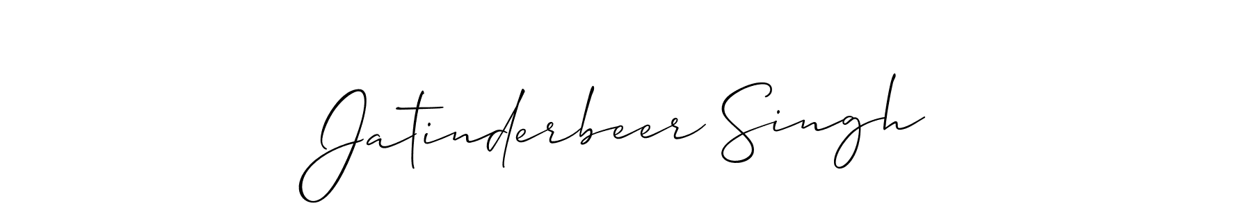 Jatinderbeer Singh stylish signature style. Best Handwritten Sign (Allison_Script) for my name. Handwritten Signature Collection Ideas for my name Jatinderbeer Singh. Jatinderbeer Singh signature style 2 images and pictures png