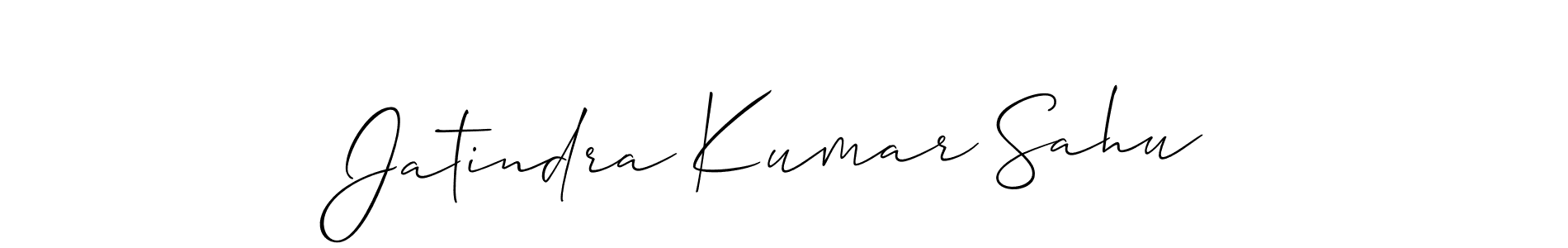 It looks lik you need a new signature style for name Jatindra Kumar Sahu. Design unique handwritten (Allison_Script) signature with our free signature maker in just a few clicks. Jatindra Kumar Sahu signature style 2 images and pictures png