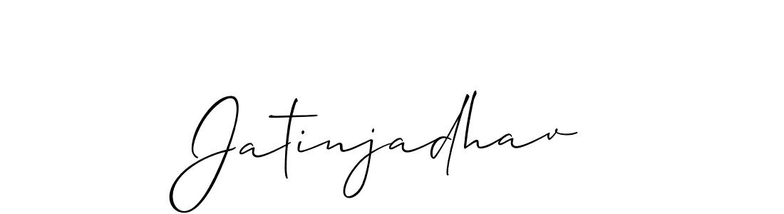 Make a beautiful signature design for name Jatinjadhav. With this signature (Allison_Script) style, you can create a handwritten signature for free. Jatinjadhav signature style 2 images and pictures png