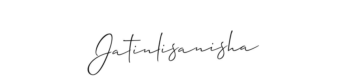 Make a beautiful signature design for name Jatinlisanisha. Use this online signature maker to create a handwritten signature for free. Jatinlisanisha signature style 2 images and pictures png
