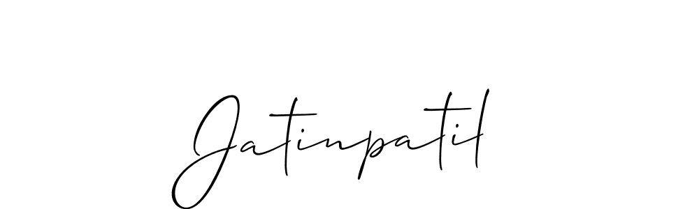 Similarly Allison_Script is the best handwritten signature design. Signature creator online .You can use it as an online autograph creator for name Jatinpatil. Jatinpatil signature style 2 images and pictures png