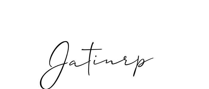 Also we have Jatinrp name is the best signature style. Create professional handwritten signature collection using Allison_Script autograph style. Jatinrp signature style 2 images and pictures png