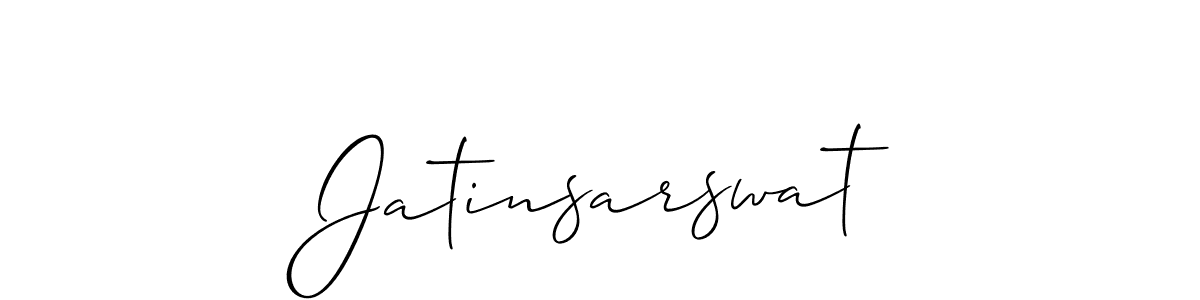 Jatinsarswat stylish signature style. Best Handwritten Sign (Allison_Script) for my name. Handwritten Signature Collection Ideas for my name Jatinsarswat. Jatinsarswat signature style 2 images and pictures png