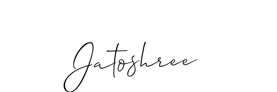 The best way (Allison_Script) to make a short signature is to pick only two or three words in your name. The name Jatoshree include a total of six letters. For converting this name. Jatoshree signature style 2 images and pictures png