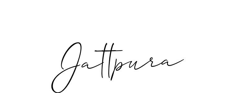 Make a beautiful signature design for name Jattpura. With this signature (Allison_Script) style, you can create a handwritten signature for free. Jattpura signature style 2 images and pictures png