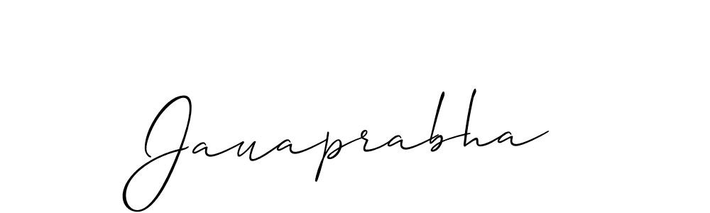 Best and Professional Signature Style for Jauaprabha. Allison_Script Best Signature Style Collection. Jauaprabha signature style 2 images and pictures png