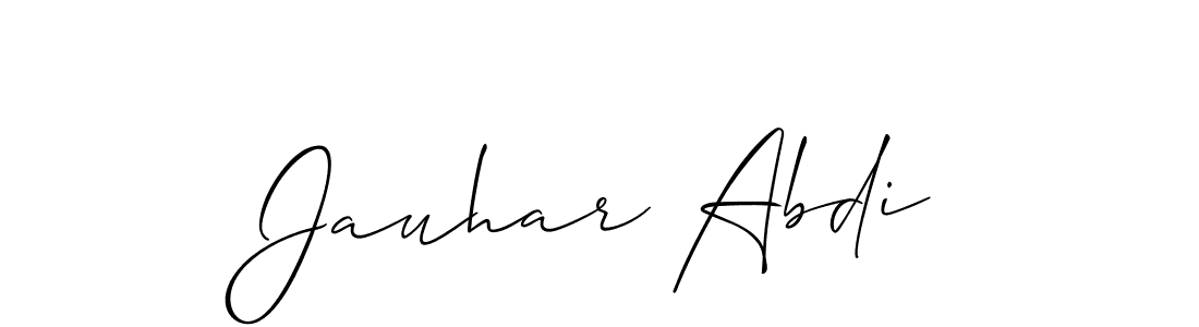 How to make Jauhar Abdi signature? Allison_Script is a professional autograph style. Create handwritten signature for Jauhar Abdi name. Jauhar Abdi signature style 2 images and pictures png