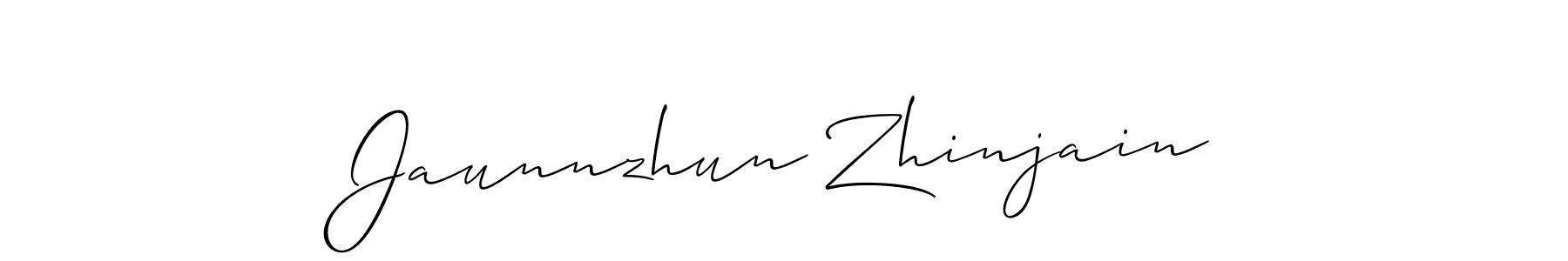 Also You can easily find your signature by using the search form. We will create Jaunnzhun Zhinjain name handwritten signature images for you free of cost using Allison_Script sign style. Jaunnzhun Zhinjain signature style 2 images and pictures png