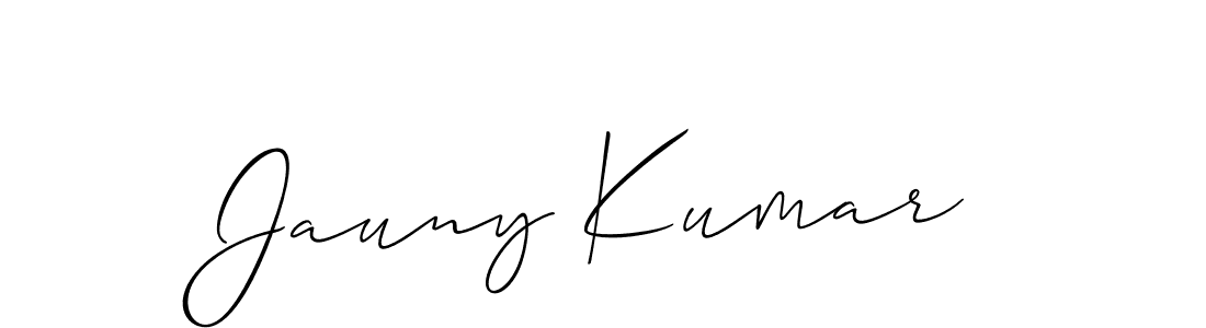 Make a beautiful signature design for name Jauny Kumar. Use this online signature maker to create a handwritten signature for free. Jauny Kumar signature style 2 images and pictures png