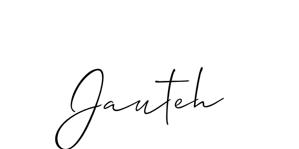 Make a beautiful signature design for name Jauteh. Use this online signature maker to create a handwritten signature for free. Jauteh signature style 2 images and pictures png