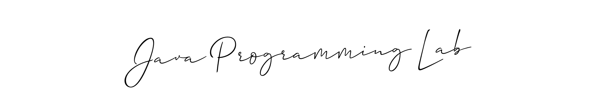 Check out images of Autograph of Java Programming Lab name. Actor Java Programming Lab Signature Style. Allison_Script is a professional sign style online. Java Programming Lab signature style 2 images and pictures png