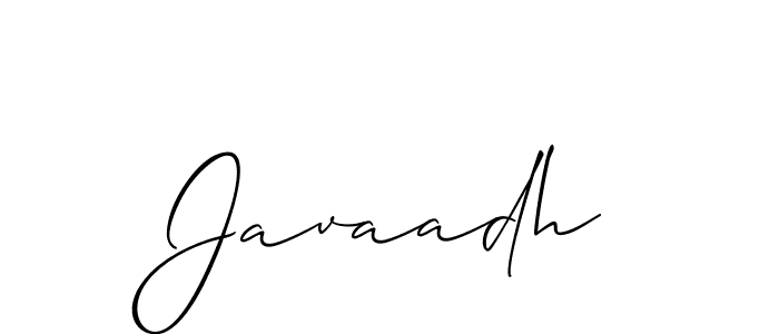 Also we have Javaadh name is the best signature style. Create professional handwritten signature collection using Allison_Script autograph style. Javaadh signature style 2 images and pictures png