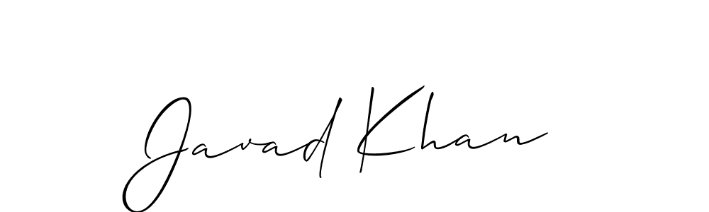 Also we have Javad Khan name is the best signature style. Create professional handwritten signature collection using Allison_Script autograph style. Javad Khan signature style 2 images and pictures png