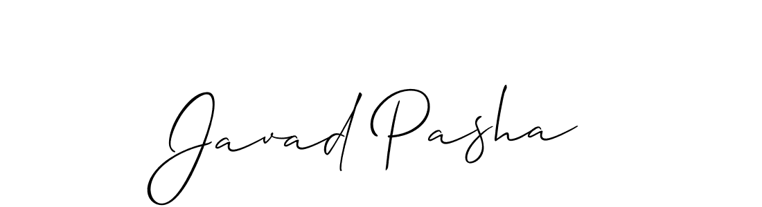 Use a signature maker to create a handwritten signature online. With this signature software, you can design (Allison_Script) your own signature for name Javad Pasha. Javad Pasha signature style 2 images and pictures png