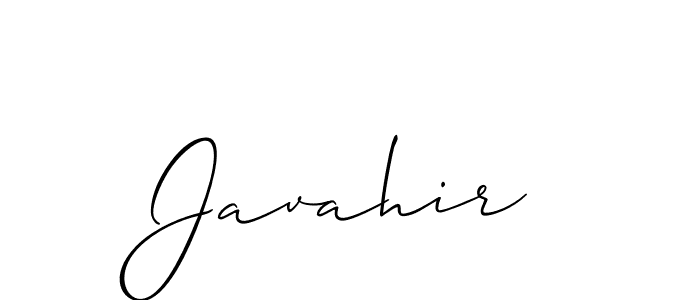 Create a beautiful signature design for name Javahir. With this signature (Allison_Script) fonts, you can make a handwritten signature for free. Javahir signature style 2 images and pictures png