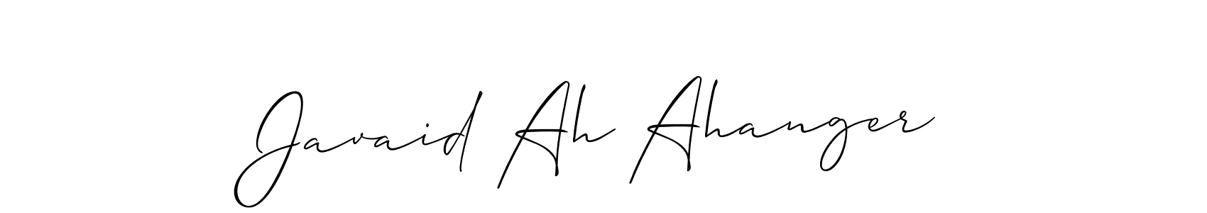 Also we have Javaid Ah Ahanger name is the best signature style. Create professional handwritten signature collection using Allison_Script autograph style. Javaid Ah Ahanger signature style 2 images and pictures png