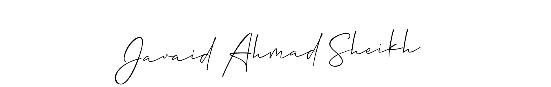 Make a beautiful signature design for name Javaid Ahmad Sheikh. Use this online signature maker to create a handwritten signature for free. Javaid Ahmad Sheikh signature style 2 images and pictures png