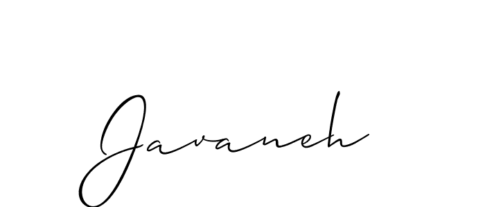 How to make Javaneh signature? Allison_Script is a professional autograph style. Create handwritten signature for Javaneh name. Javaneh signature style 2 images and pictures png