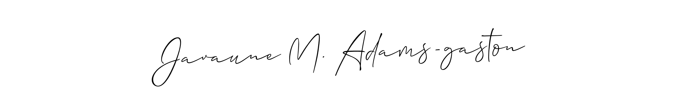 Once you've used our free online signature maker to create your best signature Allison_Script style, it's time to enjoy all of the benefits that Javaune M. Adams-gaston name signing documents. Javaune M. Adams-gaston signature style 2 images and pictures png