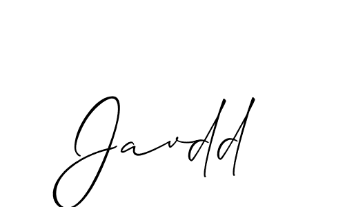 Make a beautiful signature design for name Javdd. With this signature (Allison_Script) style, you can create a handwritten signature for free. Javdd signature style 2 images and pictures png
