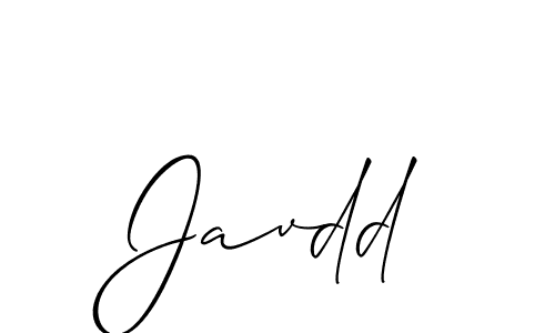 It looks lik you need a new signature style for name Javdd. Design unique handwritten (Allison_Script) signature with our free signature maker in just a few clicks. Javdd signature style 2 images and pictures png