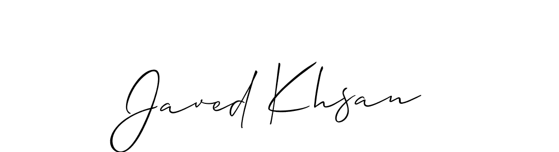 It looks lik you need a new signature style for name Javed Khsan. Design unique handwritten (Allison_Script) signature with our free signature maker in just a few clicks. Javed Khsan signature style 2 images and pictures png