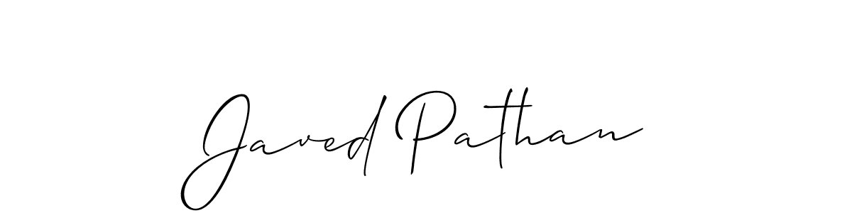 You should practise on your own different ways (Allison_Script) to write your name (Javed Pathan) in signature. don't let someone else do it for you. Javed Pathan signature style 2 images and pictures png