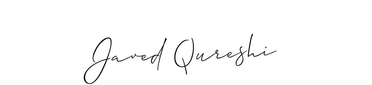 It looks lik you need a new signature style for name Javed Qureshi. Design unique handwritten (Allison_Script) signature with our free signature maker in just a few clicks. Javed Qureshi signature style 2 images and pictures png
