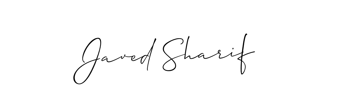 if you are searching for the best signature style for your name Javed Sharif. so please give up your signature search. here we have designed multiple signature styles  using Allison_Script. Javed Sharif signature style 2 images and pictures png