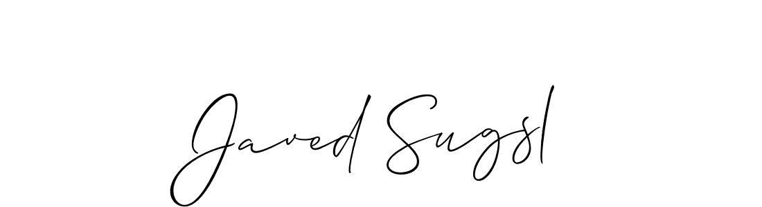 Once you've used our free online signature maker to create your best signature Allison_Script style, it's time to enjoy all of the benefits that Javed Sugsl name signing documents. Javed Sugsl signature style 2 images and pictures png