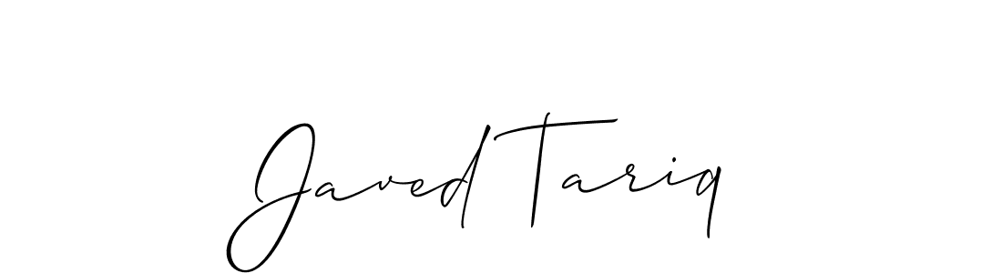How to make Javed Tariq signature? Allison_Script is a professional autograph style. Create handwritten signature for Javed Tariq name. Javed Tariq signature style 2 images and pictures png