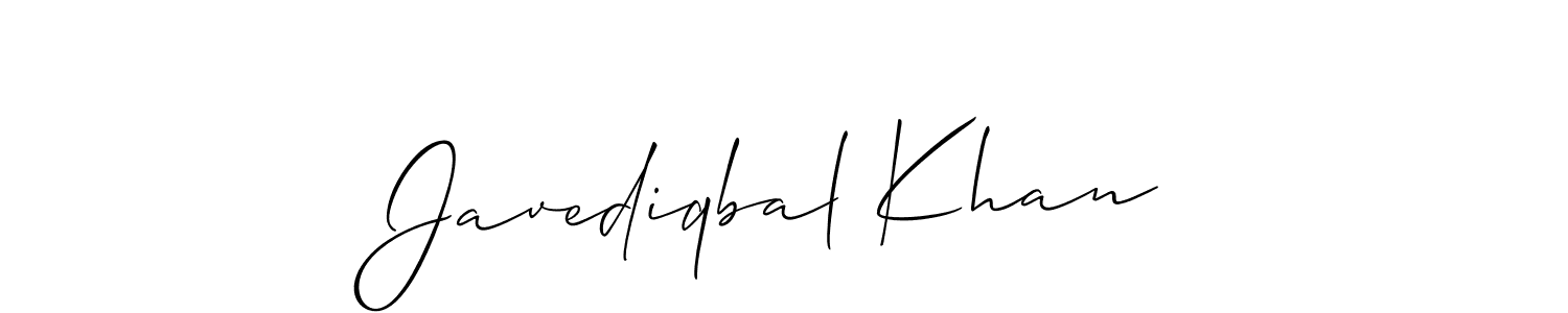 You can use this online signature creator to create a handwritten signature for the name Javediqbal Khan. This is the best online autograph maker. Javediqbal Khan signature style 2 images and pictures png