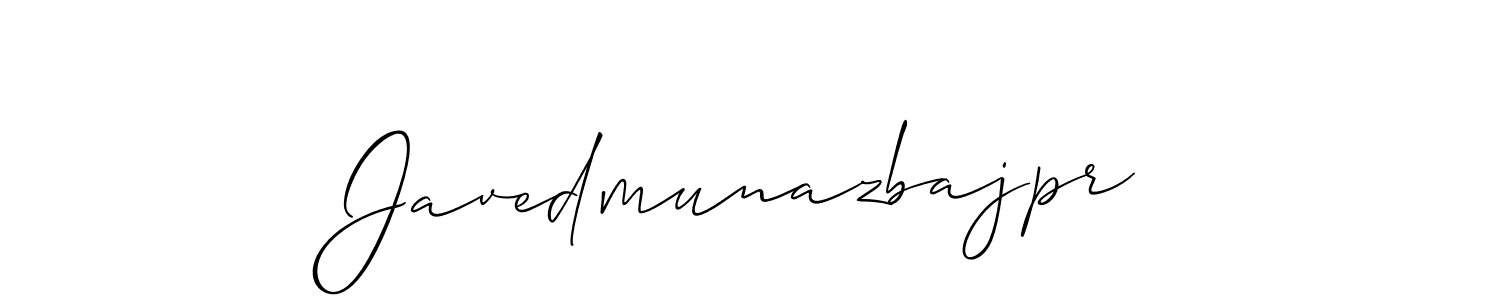 Also You can easily find your signature by using the search form. We will create Javedmunazbajpr name handwritten signature images for you free of cost using Allison_Script sign style. Javedmunazbajpr signature style 2 images and pictures png