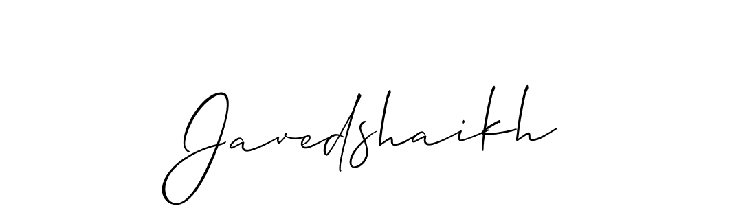 Javedshaikh stylish signature style. Best Handwritten Sign (Allison_Script) for my name. Handwritten Signature Collection Ideas for my name Javedshaikh. Javedshaikh signature style 2 images and pictures png