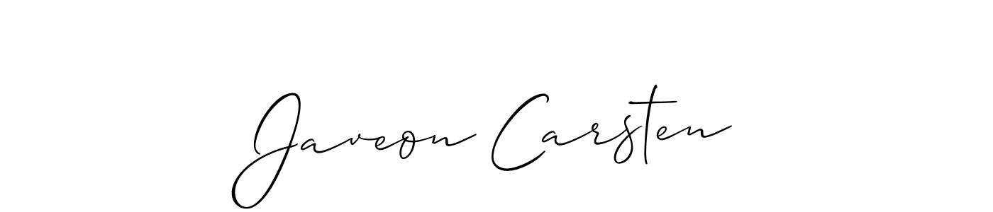 Best and Professional Signature Style for Javeon Carsten. Allison_Script Best Signature Style Collection. Javeon Carsten signature style 2 images and pictures png