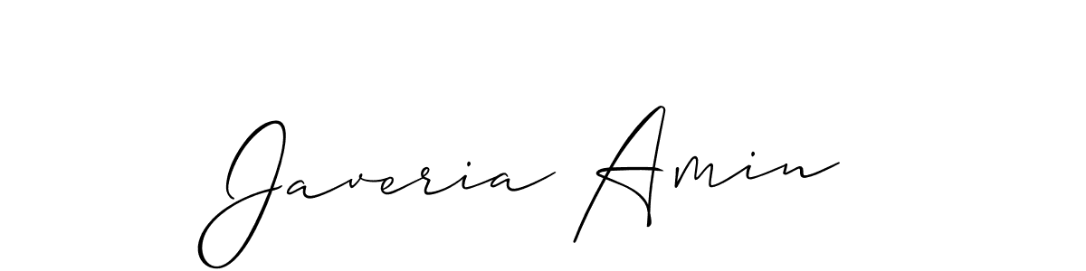 Allison_Script is a professional signature style that is perfect for those who want to add a touch of class to their signature. It is also a great choice for those who want to make their signature more unique. Get Javeria Amin name to fancy signature for free. Javeria Amin signature style 2 images and pictures png