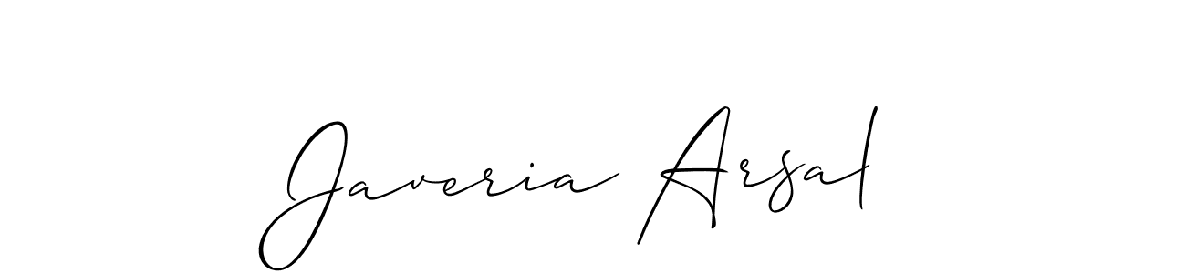 Once you've used our free online signature maker to create your best signature Allison_Script style, it's time to enjoy all of the benefits that Javeria Arsal name signing documents. Javeria Arsal signature style 2 images and pictures png