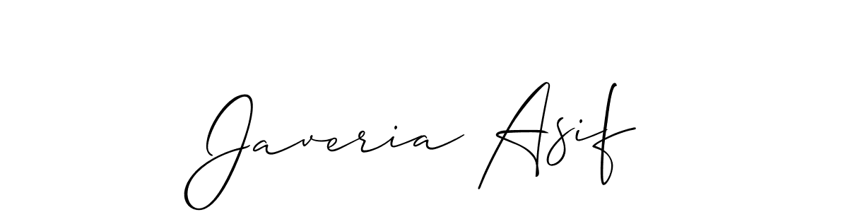 Javeria Asif stylish signature style. Best Handwritten Sign (Allison_Script) for my name. Handwritten Signature Collection Ideas for my name Javeria Asif. Javeria Asif signature style 2 images and pictures png