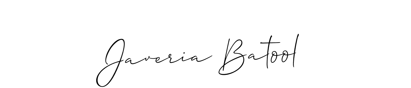 It looks lik you need a new signature style for name Javeria Batool. Design unique handwritten (Allison_Script) signature with our free signature maker in just a few clicks. Javeria Batool signature style 2 images and pictures png