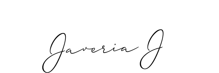Make a beautiful signature design for name Javeria J. With this signature (Allison_Script) style, you can create a handwritten signature for free. Javeria J signature style 2 images and pictures png