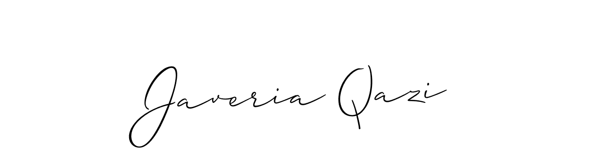 This is the best signature style for the Javeria Qazi name. Also you like these signature font (Allison_Script). Mix name signature. Javeria Qazi signature style 2 images and pictures png