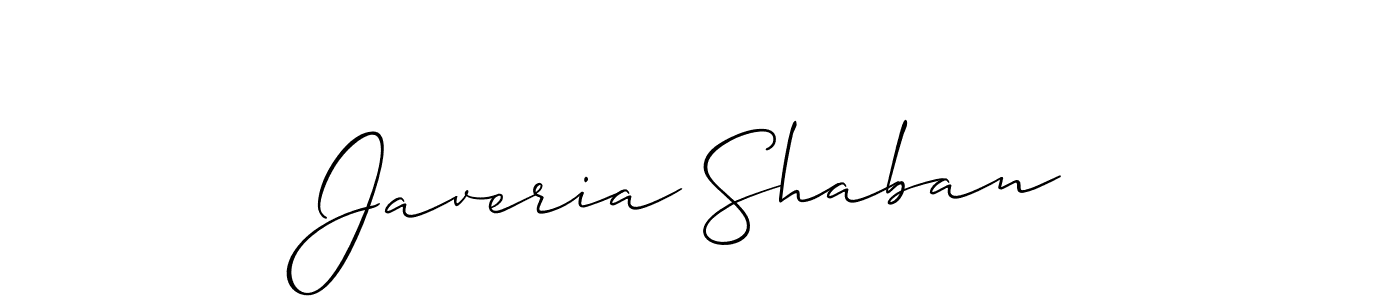 Javeria Shaban stylish signature style. Best Handwritten Sign (Allison_Script) for my name. Handwritten Signature Collection Ideas for my name Javeria Shaban. Javeria Shaban signature style 2 images and pictures png