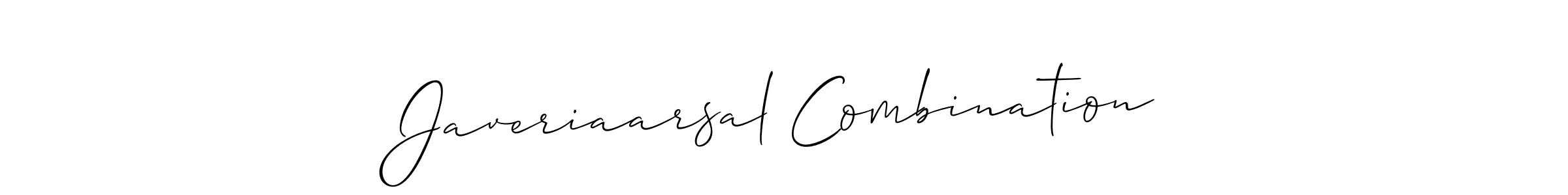 It looks lik you need a new signature style for name Javeriaarsal Combination. Design unique handwritten (Allison_Script) signature with our free signature maker in just a few clicks. Javeriaarsal Combination signature style 2 images and pictures png