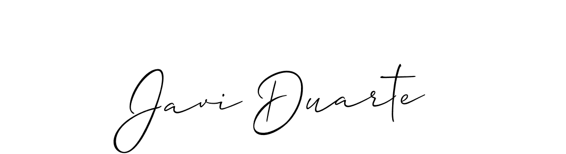 Best and Professional Signature Style for Javi Duarte. Allison_Script Best Signature Style Collection. Javi Duarte signature style 2 images and pictures png