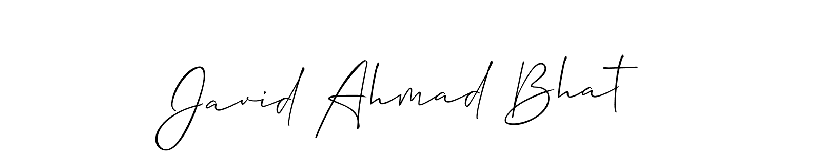 Similarly Allison_Script is the best handwritten signature design. Signature creator online .You can use it as an online autograph creator for name Javid Ahmad Bhat. Javid Ahmad Bhat signature style 2 images and pictures png