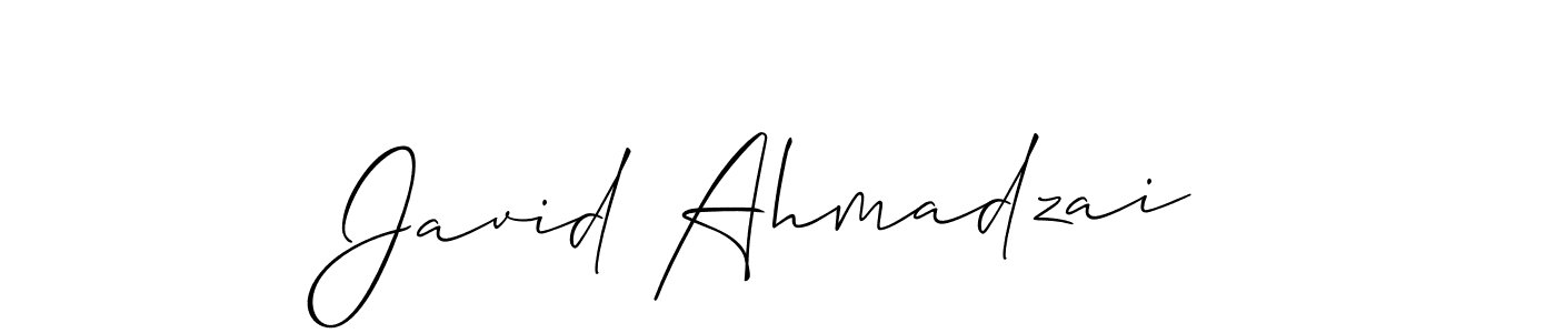 Best and Professional Signature Style for Javid Ahmadzai. Allison_Script Best Signature Style Collection. Javid Ahmadzai signature style 2 images and pictures png