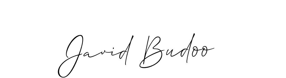 See photos of Javid Budoo official signature by Spectra . Check more albums & portfolios. Read reviews & check more about Allison_Script font. Javid Budoo signature style 2 images and pictures png