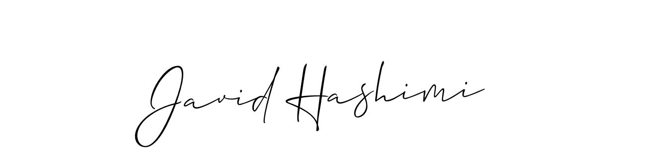 It looks lik you need a new signature style for name Javid Hashimi. Design unique handwritten (Allison_Script) signature with our free signature maker in just a few clicks. Javid Hashimi signature style 2 images and pictures png