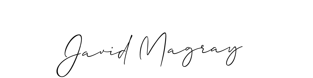 Make a short Javid Magray signature style. Manage your documents anywhere anytime using Allison_Script. Create and add eSignatures, submit forms, share and send files easily. Javid Magray signature style 2 images and pictures png