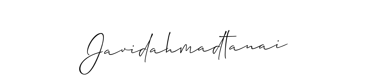 You can use this online signature creator to create a handwritten signature for the name Javidahmadtanai. This is the best online autograph maker. Javidahmadtanai signature style 2 images and pictures png